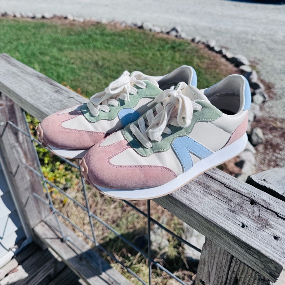 MIA Pink and Green Women's Sneakers